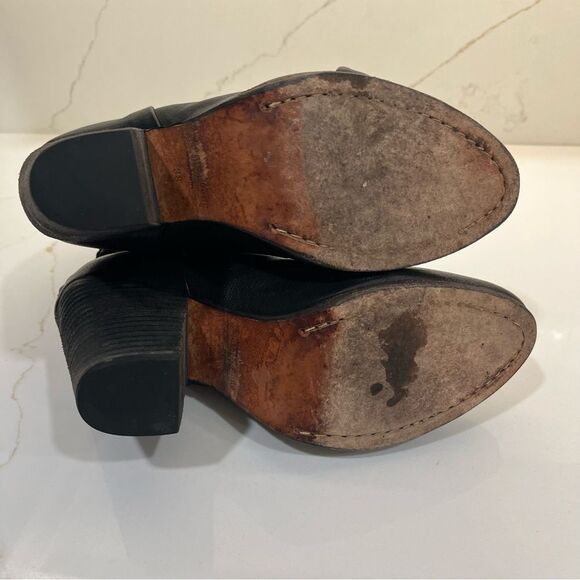 rag & bone Black Leather Ankle Booties - Picture 8 of 8